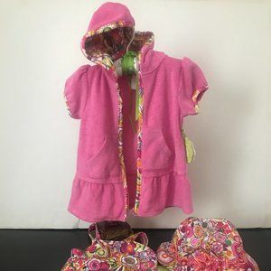 Baby Bathing Suit, Hat, and Cover Up with Hoodie